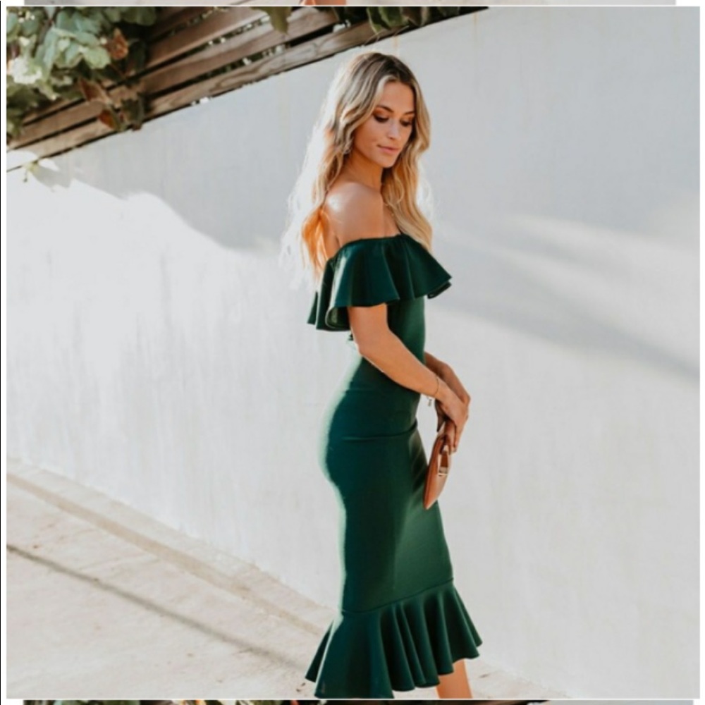 Vici Hunter Green Dress size large